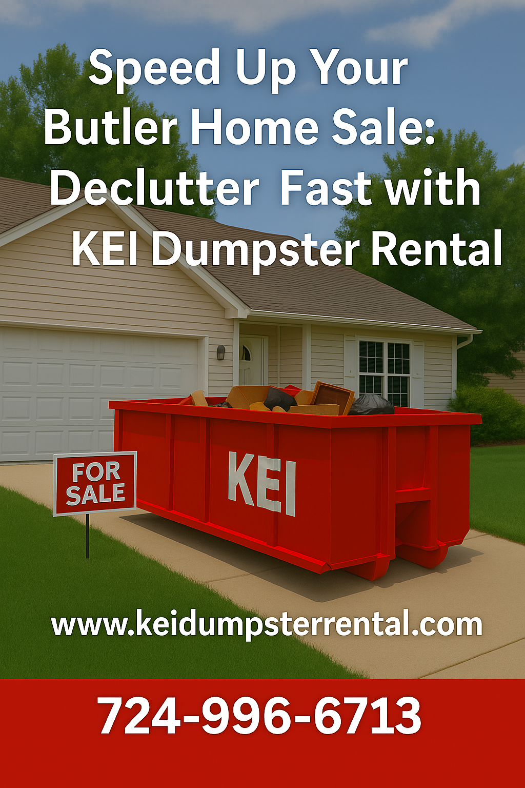 KEI Dumpster Rental Home Sale Butler