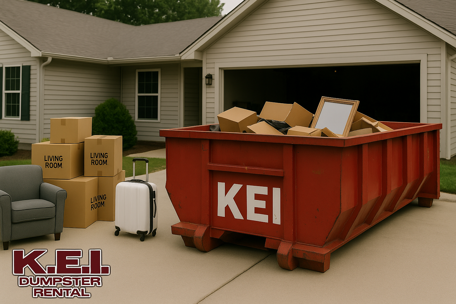 KEI Dumpster Rental Moving