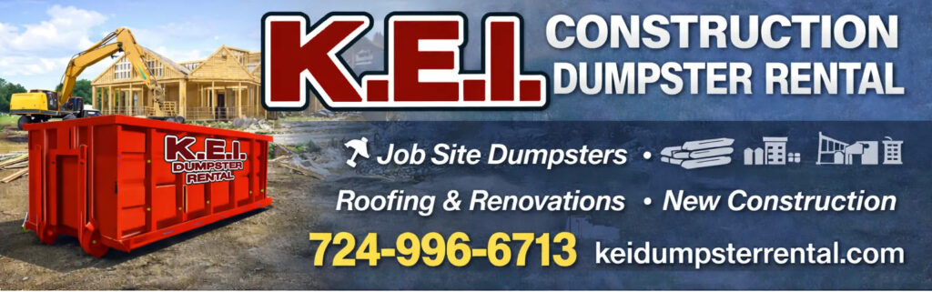 kei construction dumpster rental banner