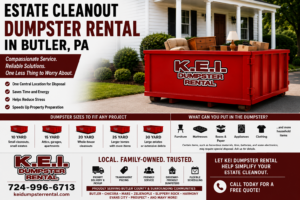 KEI Dumpster Rental Estate Cleanout