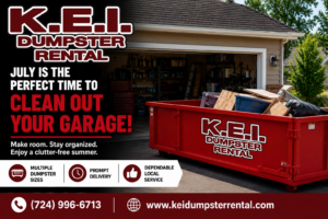 KEI Dumpster Rental Garage Cleanout